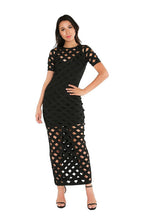WOW COUTURE SHEER BANDAGE MAXI DRESS - langshop
